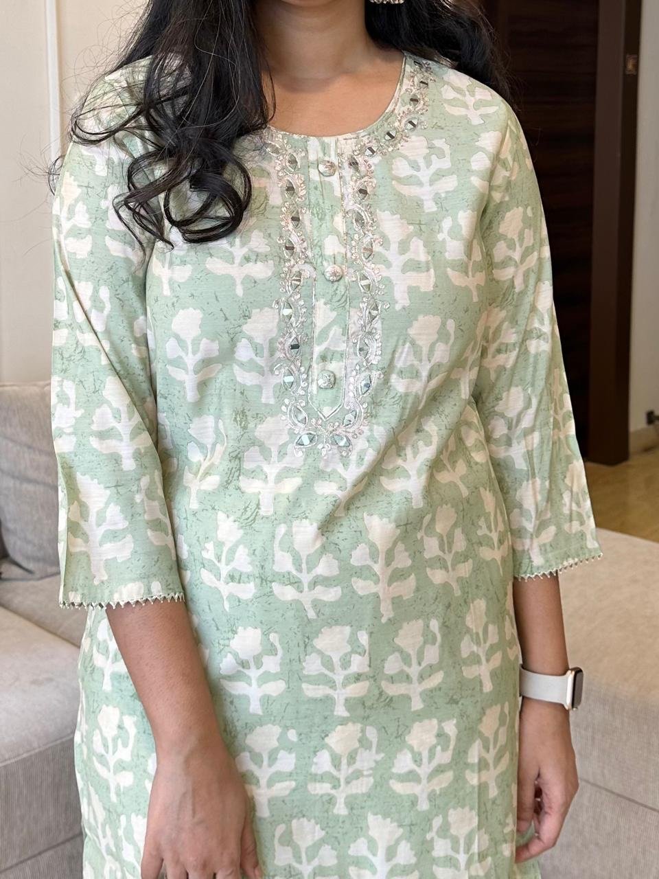 Shikha Muslin Silk Kurta