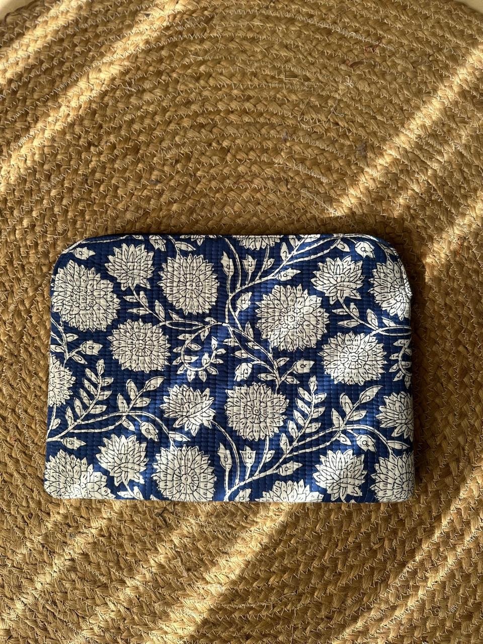 Quilted Laptop Sleeve- Neeli Bel