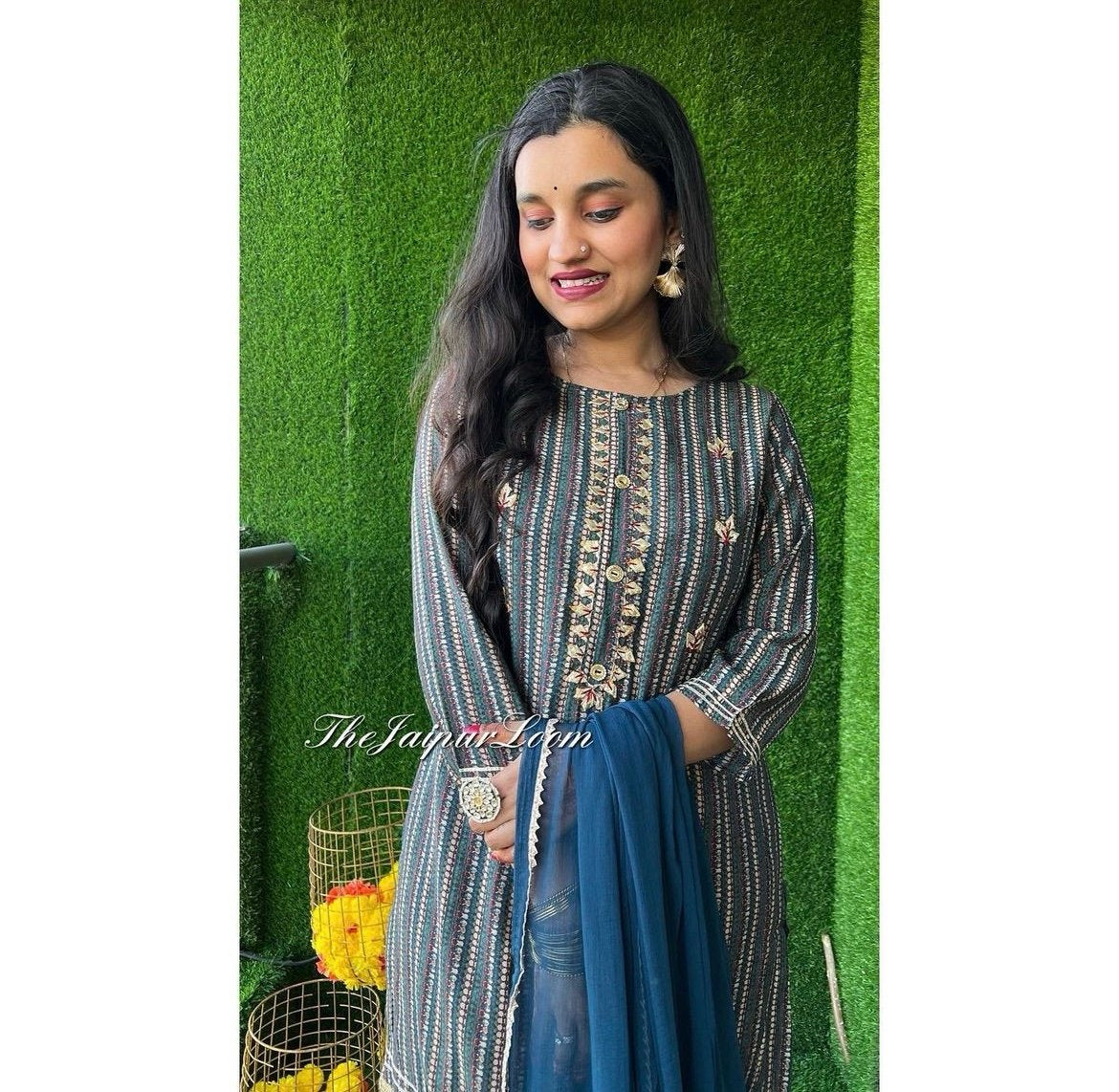 Muslin Luxe Gota Gharara Set
