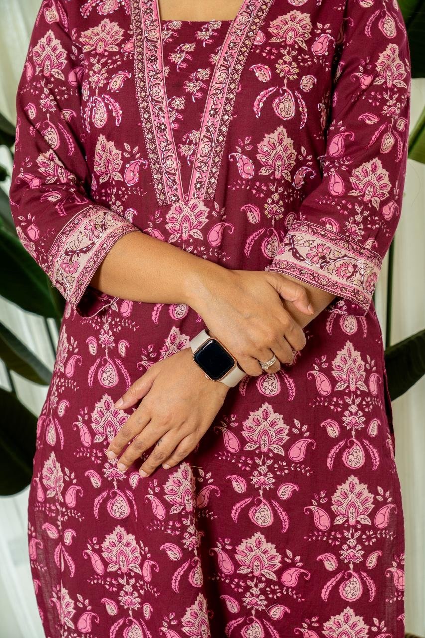 Budget Dark Pink Boota Suit
