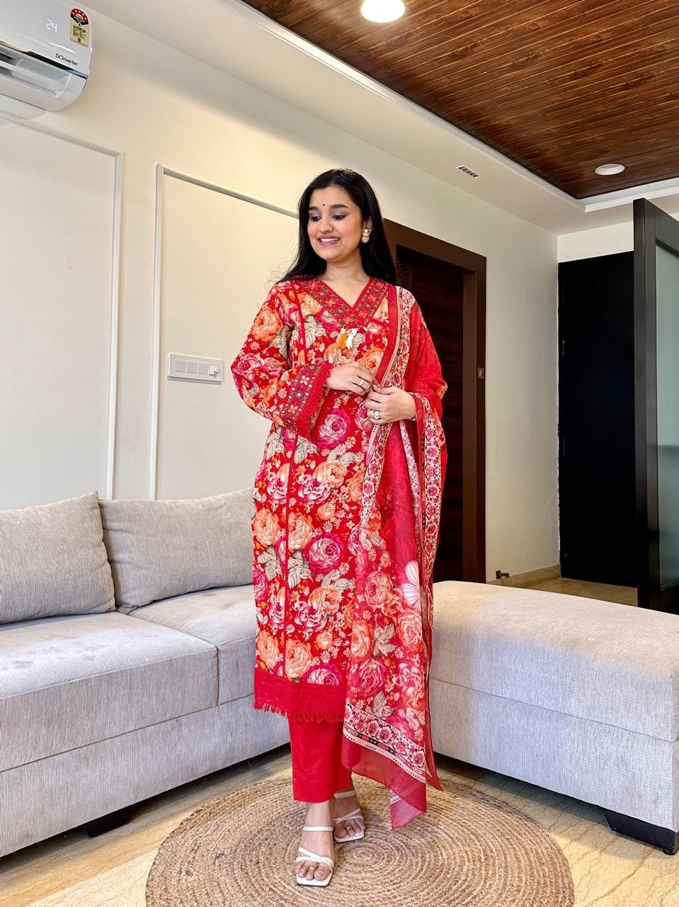 Heera Floral Pakistani Suit