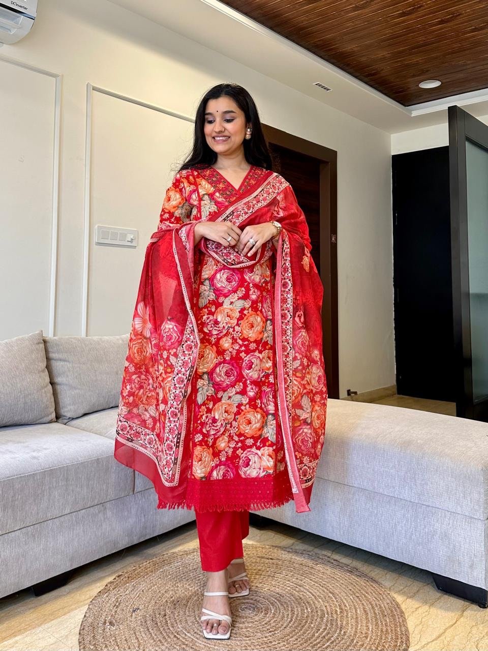 Heera Floral Pakistani Suit