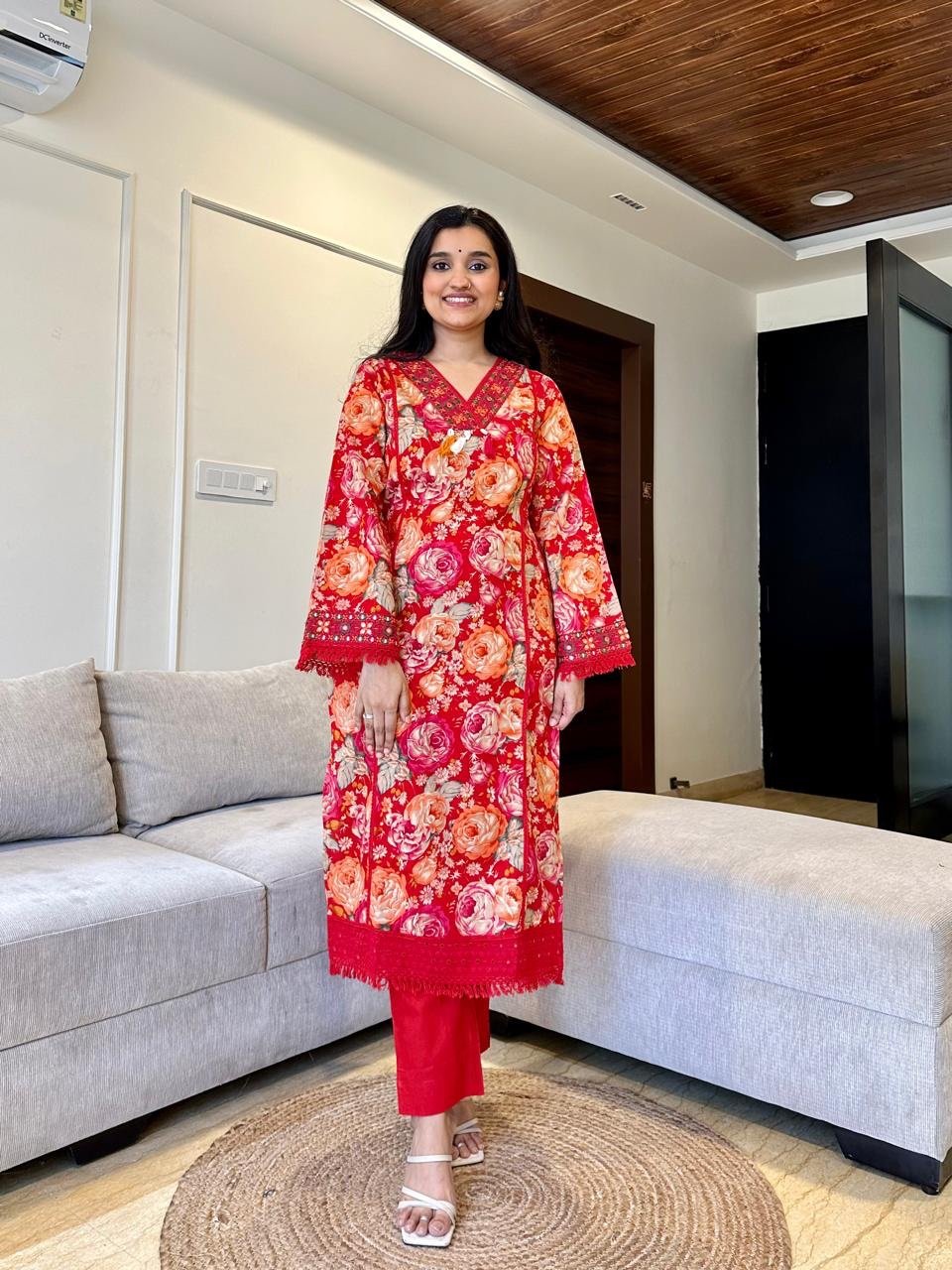Heera Floral Pakistani Suit