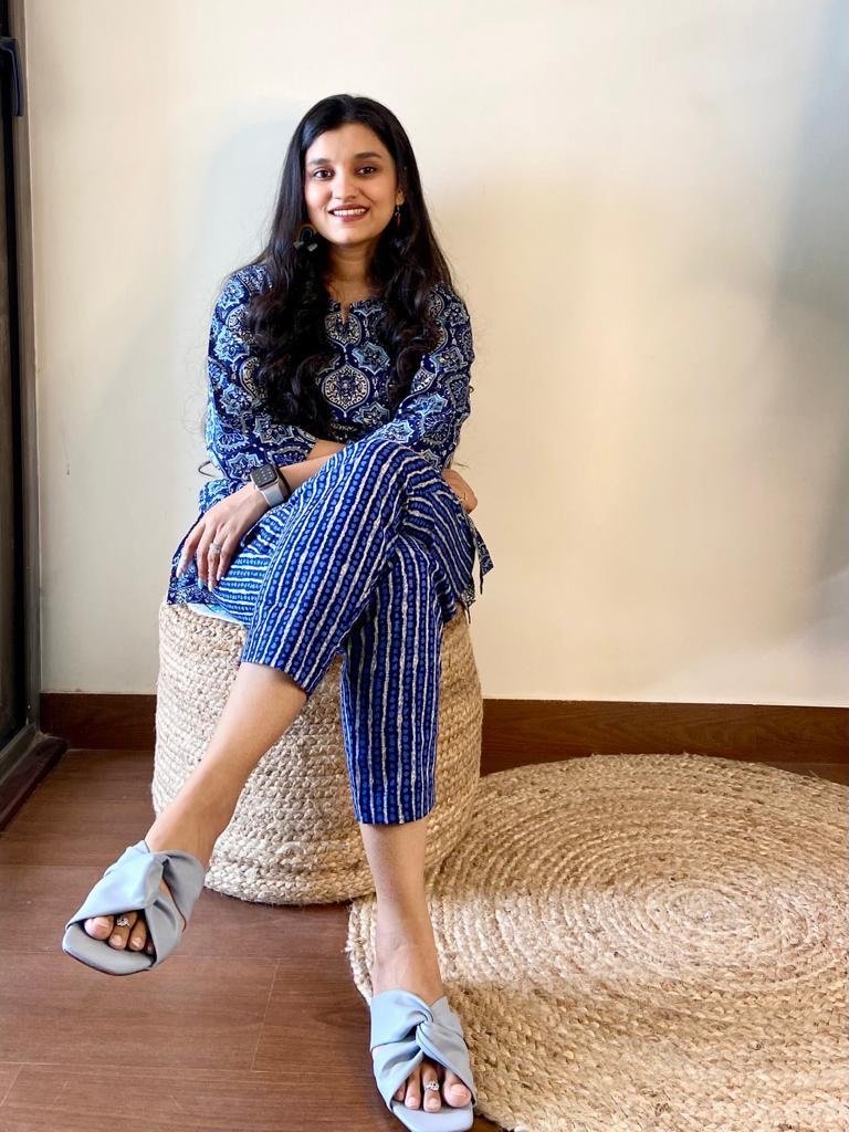 Cotton Lounge Set- Indigo Jaal