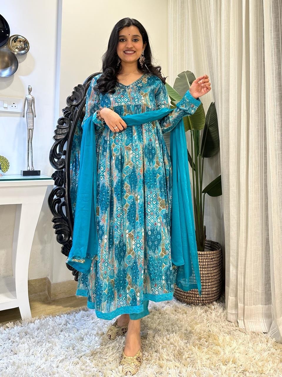 Turquoise Chinnon Alia Set