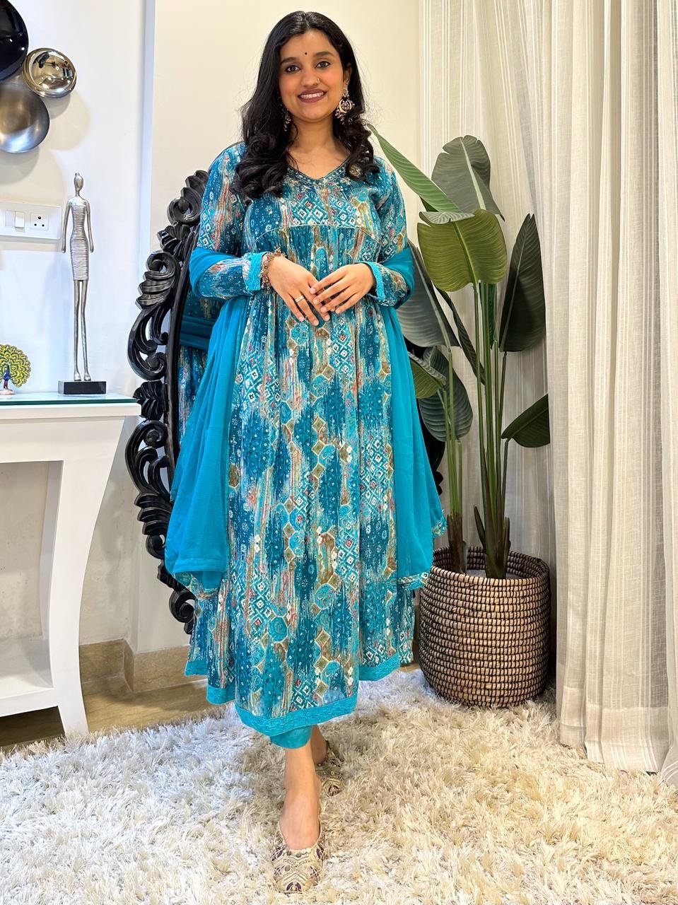 Turquoise Chinnon Alia Set