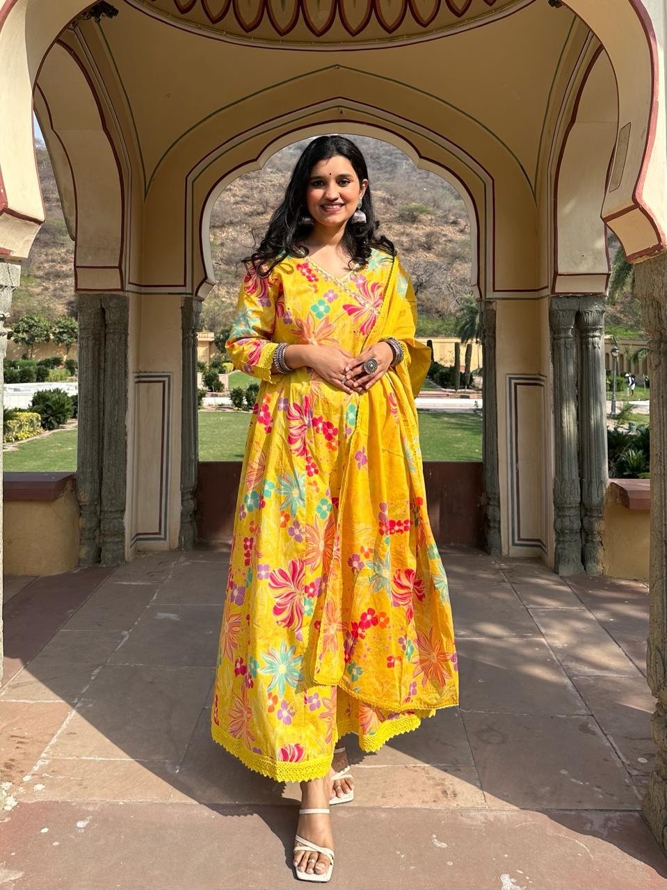 Gulmohar Anarkali Suit Set