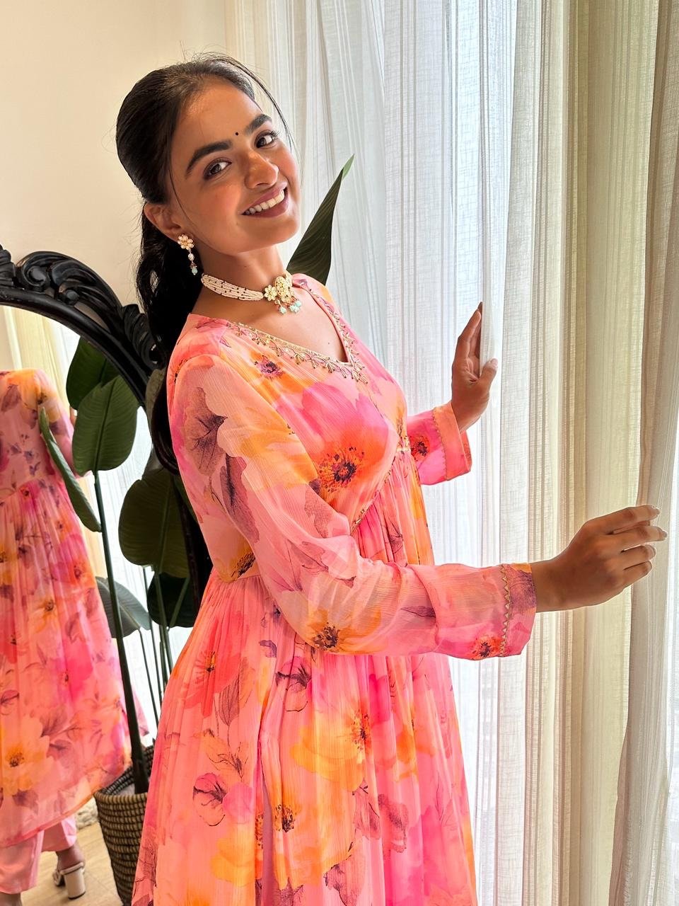 Neon Pink Floral Luxe Alia Set