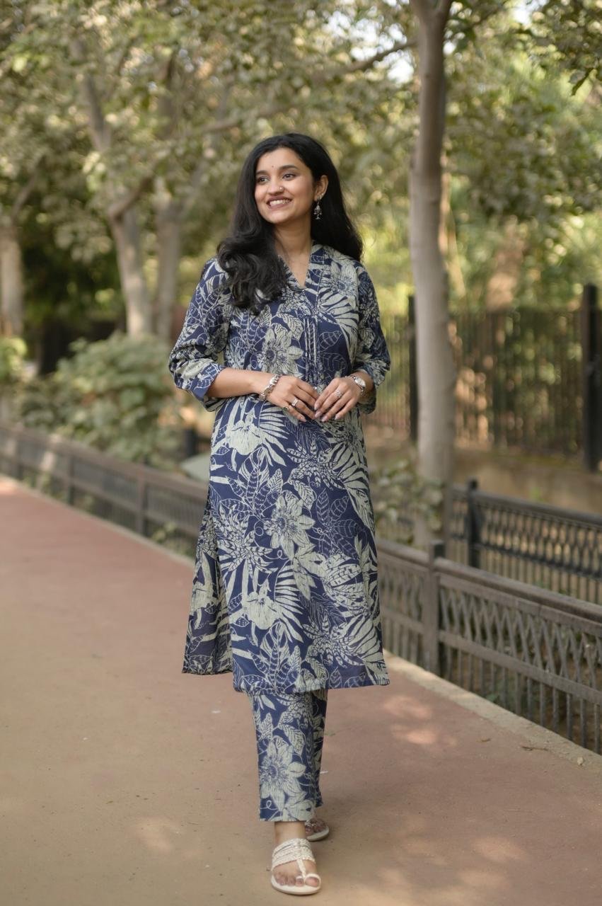 Disha Everyday Cotton Sets- Blue Tropicals
