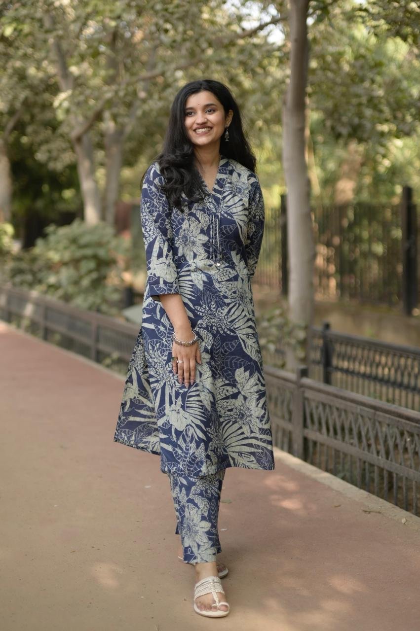Disha Everyday Cotton Sets- Blue Tropicals