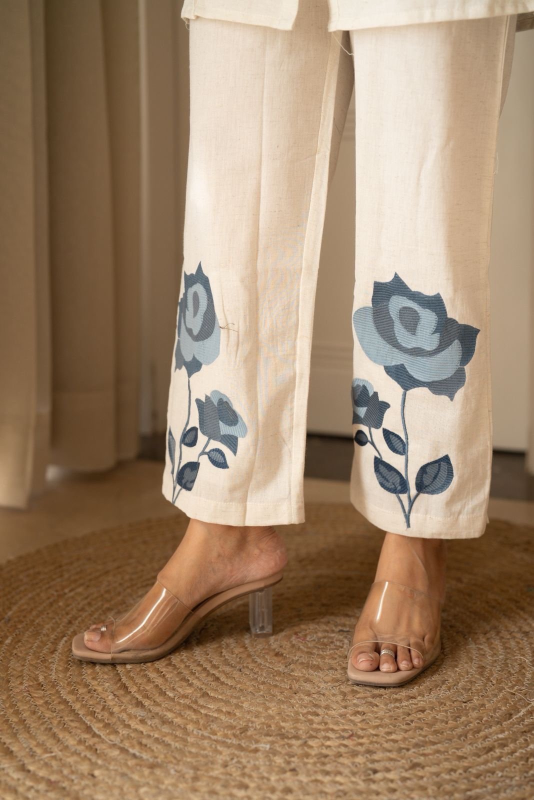 Gyana Embroidered Off White Coord Set - Image 10