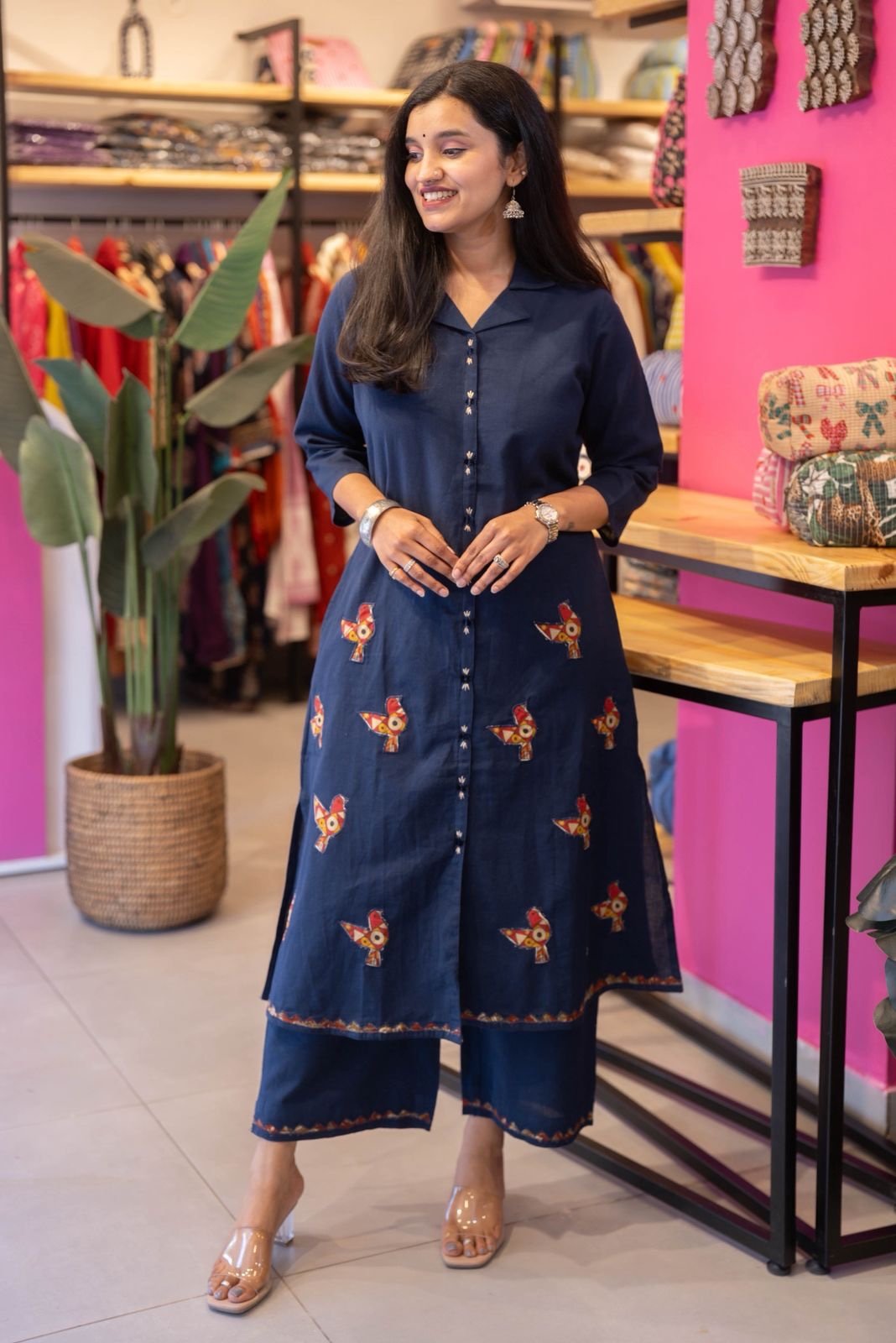 Sonaya Patchwork Cotton Pant Set - Image 4