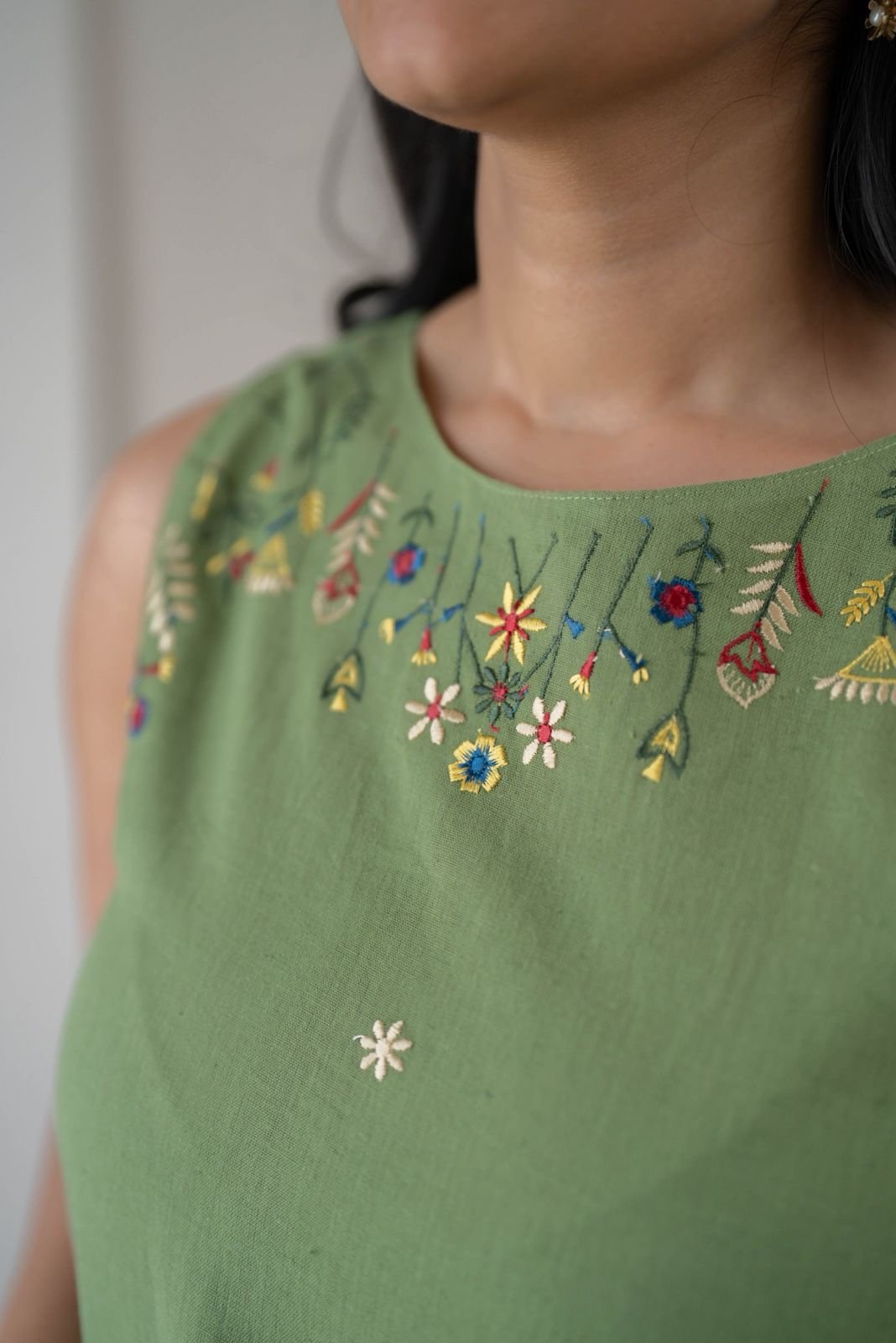 Tanya Farshi Coord Set- Green - Image 3