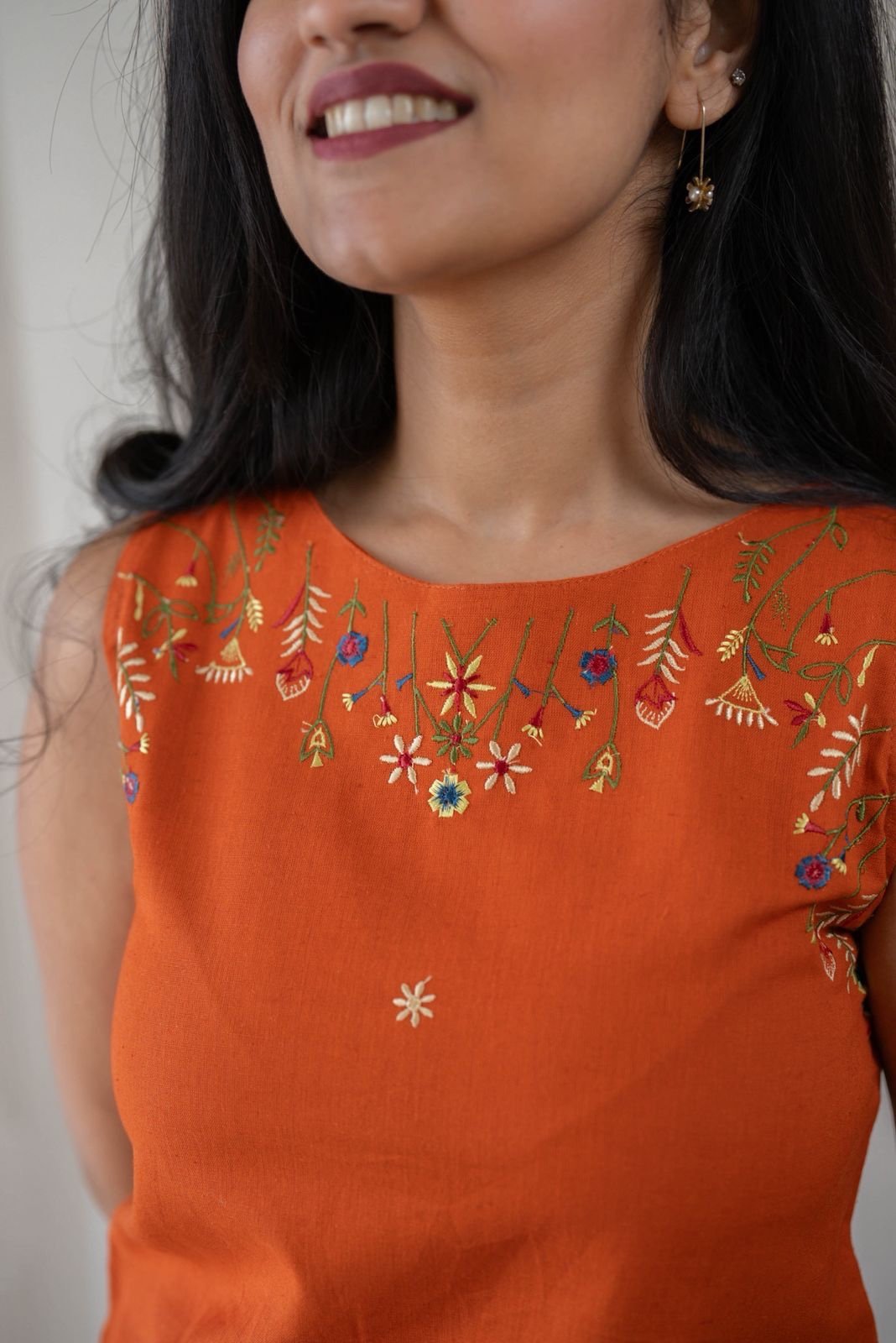 Tanya Farshi Coord Set- Orange - Image 5